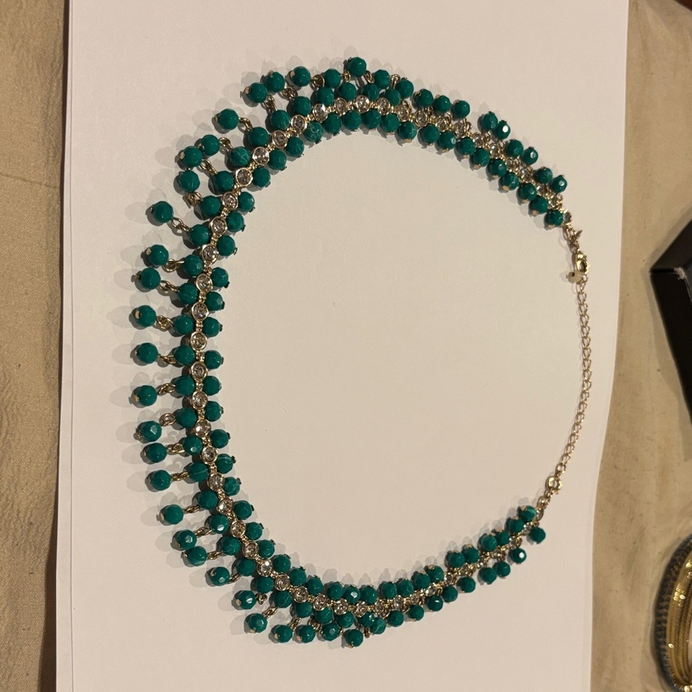 Elegant Green Beaded Necklace